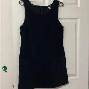 J. Crew black corduroy sleeveless dress